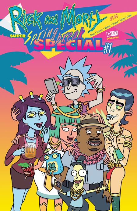 Rick and Morty Super Spring Break Special (2024 Oni Press) #1 Cvr A Dean Rankine (Mature) Comic Books published by Oni Press