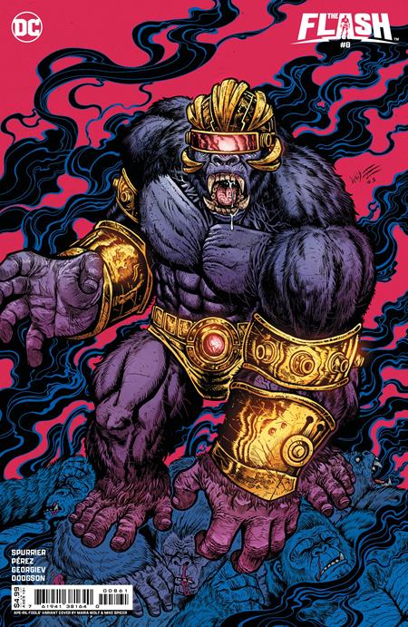 Flash (2023 DC) (6th Series) #8 Cvr D Maria Wolf April Fools Gorilla Grodd Card Stock Variant Comic Books published by Dc Comics