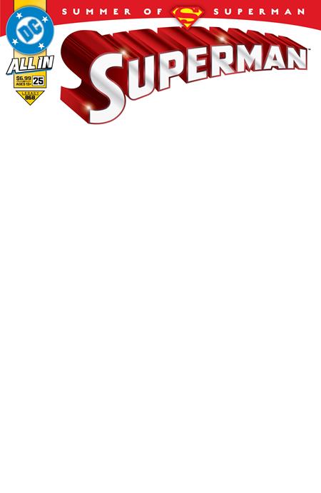 Superman (2023 DC) (6th Series) #25 Cvr G Blank Card Stock Variant Comic Books published by Dc Comics