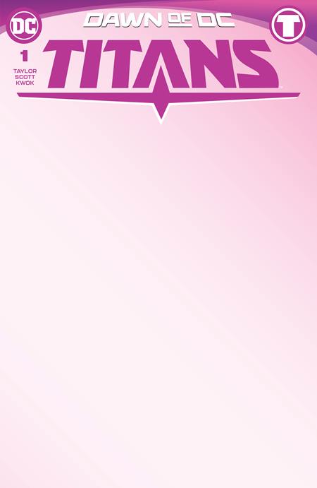 Titans (2023 DC) (4th Series) #1 Cvr D Blank Card Stock Variant Comic Books published by Dc Comics