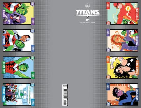 Titans (2023 DC) (4th Series) #1 Cvr H Perforation Trading Card Card Stock Variant Comic Books published by Dc Comics