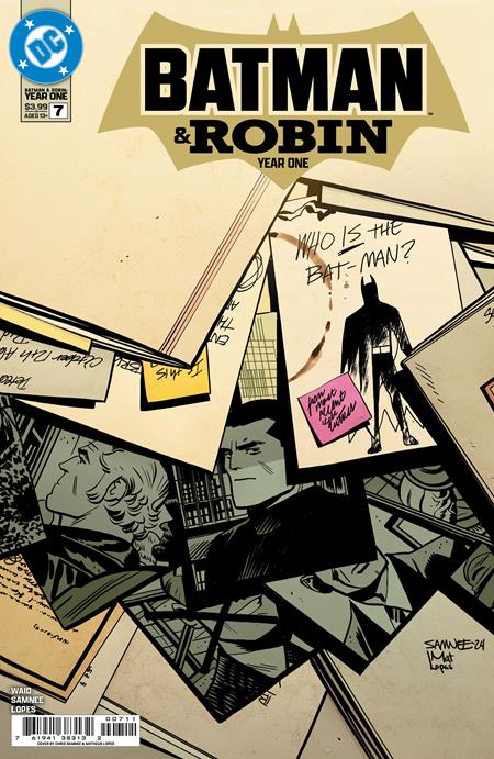 Batman and Robin Year One (2024 DC) #7 (Of 12) Cvr A Chris Samnee Comic Books published by Dc Comics