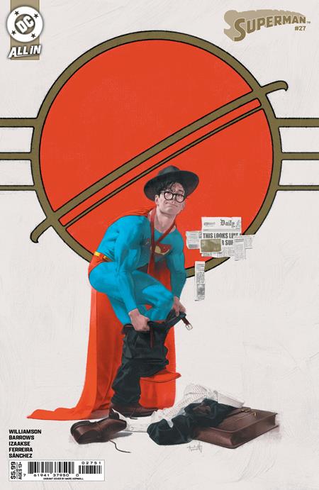 Superman (2023 DC) (6th Series) #27 Cvr D Marc Aspinall Card Stock Variant Comic Books published by Dc Comics