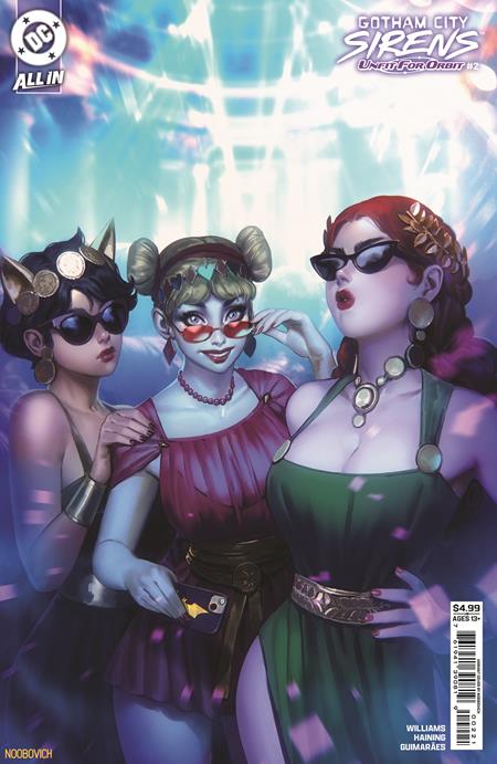 Gotham City Sirens Unfit for Orbit (2025 DC) #2 (Of 5) Cvr B Noobovich Card Stock Var Comic Books published by Dc Comics