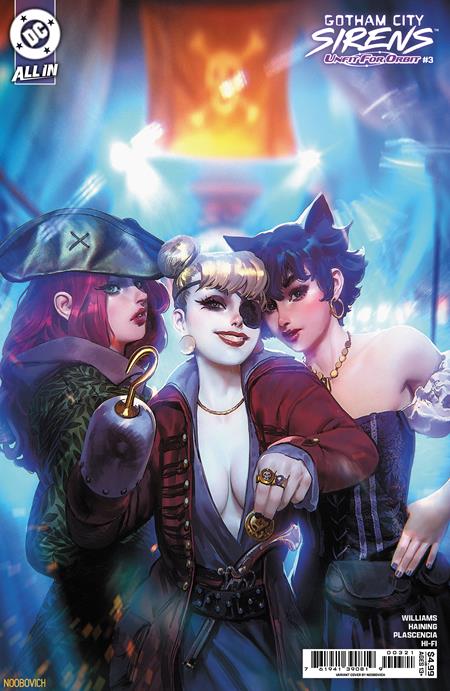Gotham City Sirens Unfit for Orbit (2025 DC) #3 (Of 5) Cvr B Noobovich Card Stock Var Comic Books published by Dc Comics