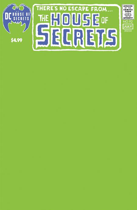 House of Secrets Facsimile Edition (2024 DC) #92 Facsimile Edition (2024) Cvr C Blank Variant Comic Books published by Dc Comics