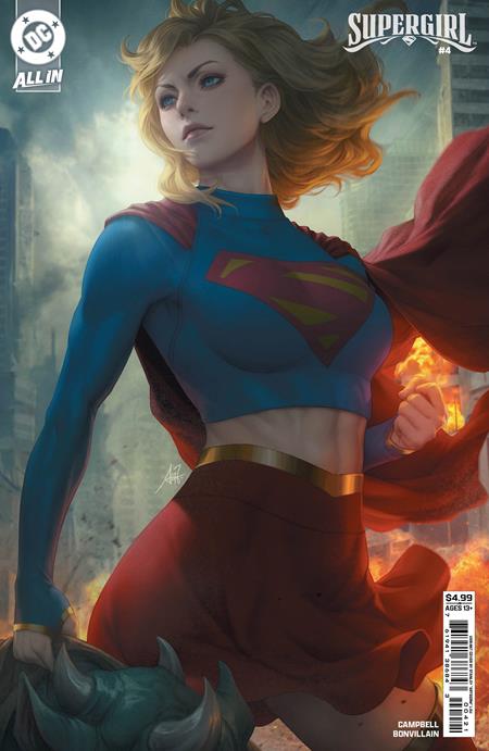 Supergirl (2025 DC) (7th Series) #4 Cvr B Stanley Artgerm Lau Card Stock Variant Comic Books published by Dc Comics