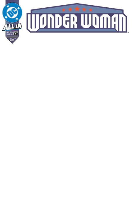 Wonder Woman (2023 DC) (6th Series) #25 Cvr F Blank Card Stock Variant Comic Books published by Dc Comics