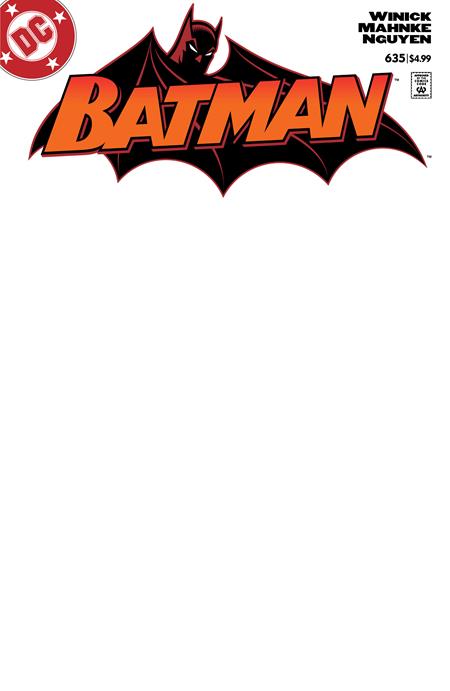 Batman Facsimile Edition (2019 DC) #635 Facsimile Edition Cvr D Blank Card Stock Variant Comic Books published by Dc Comics
