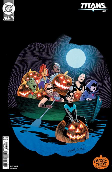 Titans (2023 DC) (4th Series) #16 Cvr D Kelley Jones Trick Or Treat Card Stock Variant Comic Books published by Dc Comics