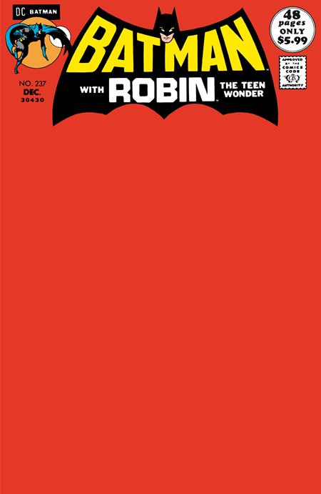 Batman Facsimile Edition (2019 DC) #237 Facsimile Edition Cvr C Blank Variant Comic Books published by Dc Comics