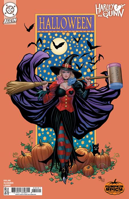 Harley Quinn (2021 DC) (4th Series) #55 Cvr E Frank Cho Pumpkin Spicy Card Stock Variant Comic Books published by Dc Comics