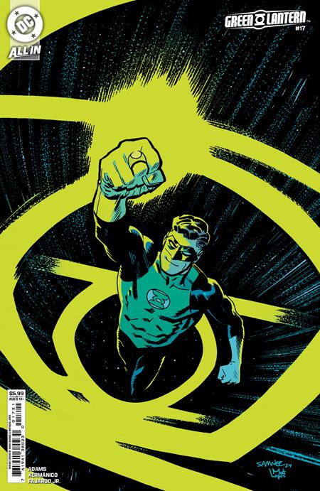 Green Lantern (2023 DC) (9th Series) #17 Cvr B Chris Samnee Card Stock Variant Comic Books published by Dc Comics