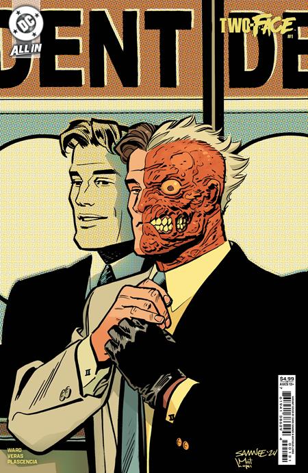 Two-Face (2024 DC) #1 (Of 6) Cvr C Chris Samnee Card Stock Variant Comic Books published by Dc Comics