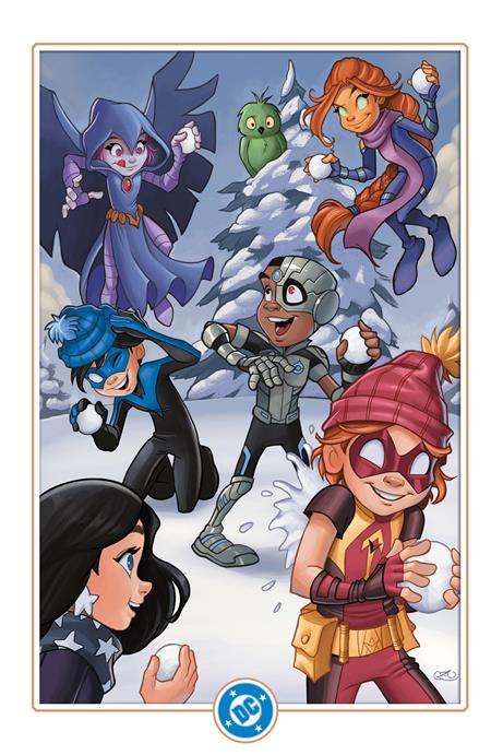 Titans (2023 DC) (4th Series) #18 Cvr D Chrissie Zullo Dc Winter Wonderland Card Stock Variant Comic Books published by Dc Comics