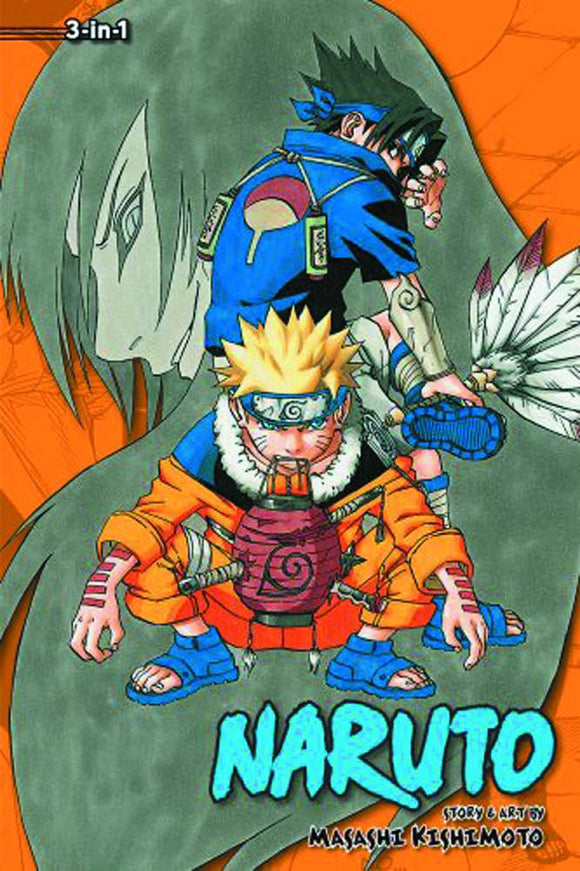 Naruto 3in1 (Paperback) Vol 03 Manga published by Viz Media Llc