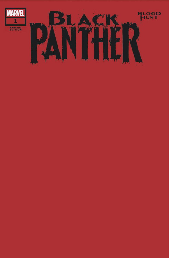 Black Panther Blood Hunt (2024 Marvel) #1 (Of 3) Blood Red Blank Variant Comic Books published by Marvel Comics