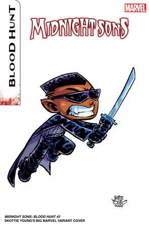 Midnight Sons Blood Hunt (2024 Marvel) #2 (Of 3) Skottie Young Big Marvel Comic Books published by Marvel Comics