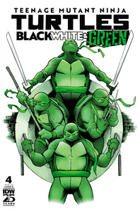 Teenage Mutant Ninja Turtles (TMNT) Black White and Green (2024 IDW) #4 Cvr B Garbett Comic Books published by Idw Publishing