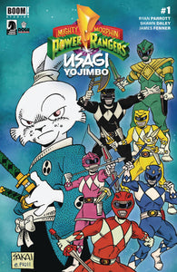 Mighty Morphin Power Rangers Usagi Yojimbo (2024 Boom) #1 Cvr B Sakai Comic Books published by Boom! Studios