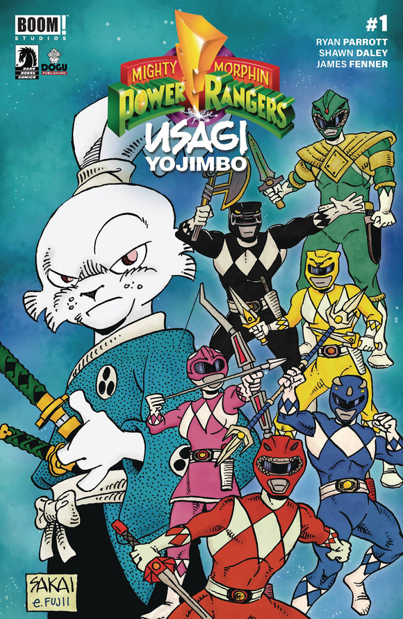 Mighty Morphin Power Rangers Usagi Yojimbo (2024 Boom) #1 Cvr B Sakai Comic Books published by Boom! Studios