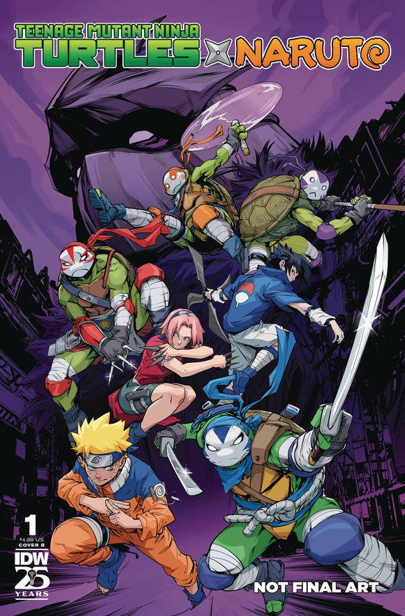 Teenage Mutant Ninja Turtles (TMNT) X Naruto (2024 IDW) #1 Cvr B Prasetya Comic Books published by Idw Publishing