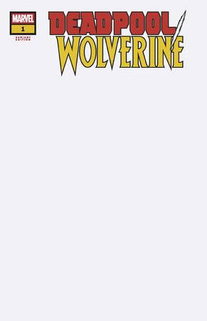 Deadpool Wolverine (2025 Marvel) #1 Blank Cover Variant Comic Books published by Marvel Comics