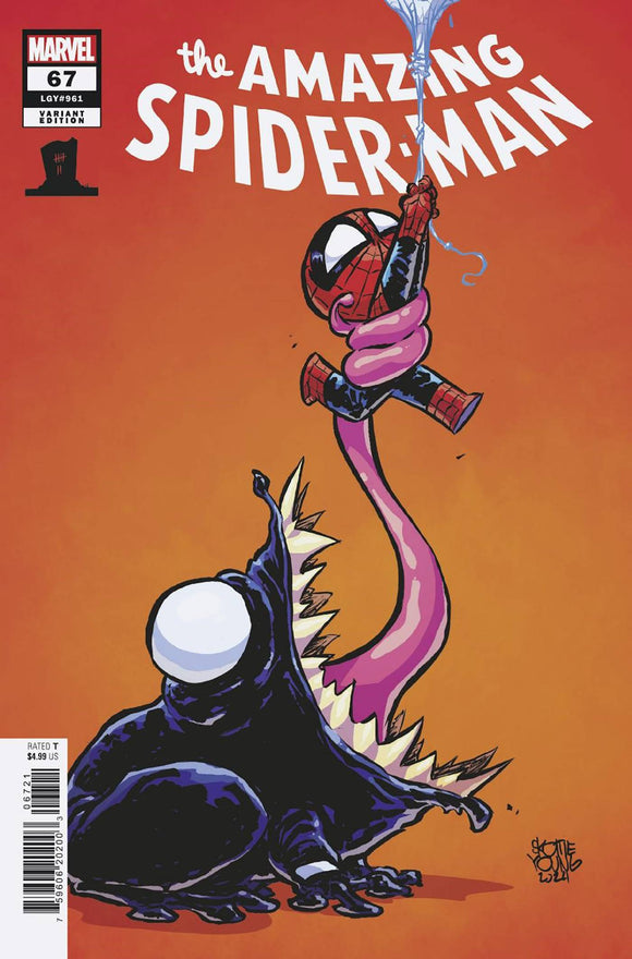 Amazing Spider-Man (2022 Marvel) (7th Series) #67 Skottie Young 8 Deaths Spider-Man Variant Comic Books published by Marvel Comics