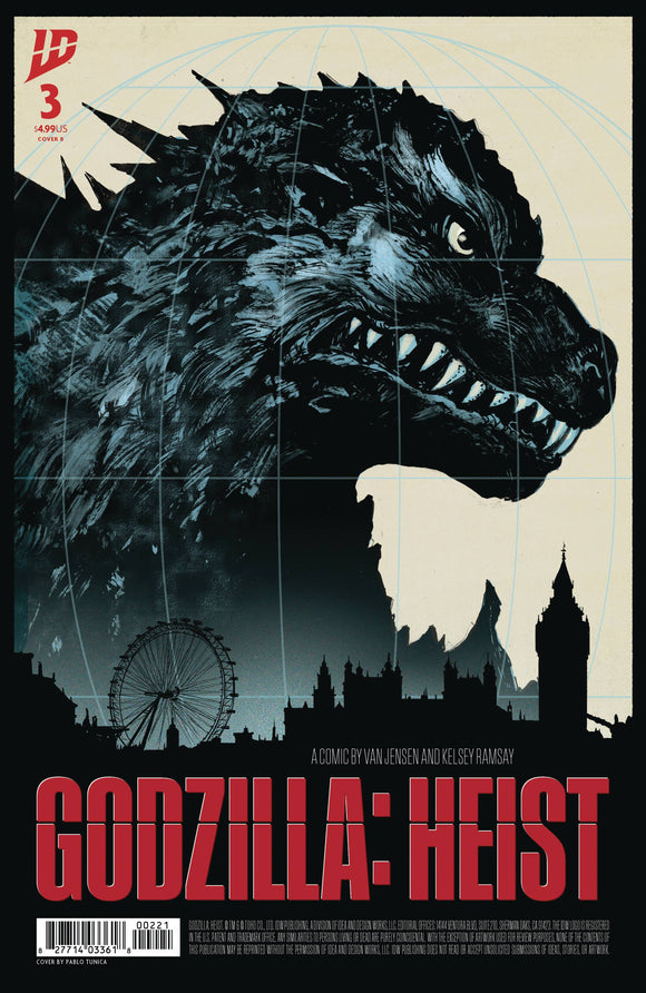 Godzilla Heist (2025 IDW) #3 Cvr B Tunica Comic Books published by Idw Publishing