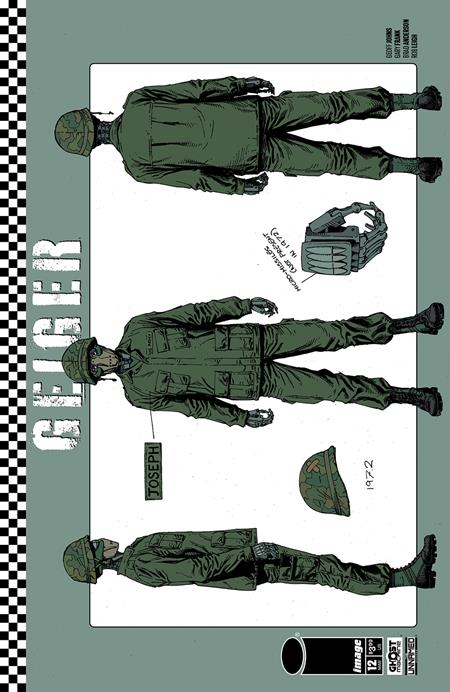 Geiger (2024 Image) (2nd Series) #12 Cvr C Gary Frank & Brad Anderson Design Wraparound Variant Comic Books published by Image Comics