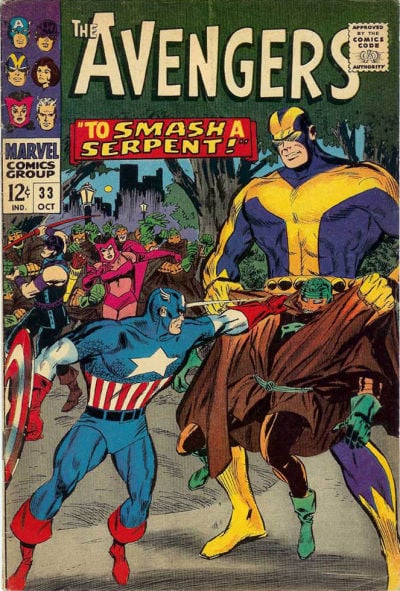 Avengers (1963 Marvel) (1st Series) #33 Comic Books published by Marvel Comics