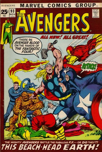 Avengers (1963 Marvel) (1st Series) #93 Comic Books published by Marvel Comics