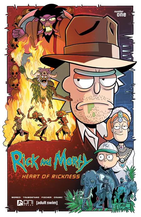 Rick and Morty Heart of Rickness (2023 Oni Press) #1 (Of 4) Cvr A Troy Little Temple Of Doom Homage (Mature) Comic Books published by Oni Press