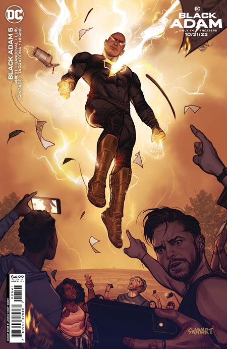 Black Adam (2022 DC) #5 Cvr D Joshua Sway Swaby Black Adam Movie Card Stock Variant Comic Books published by Dc Comics