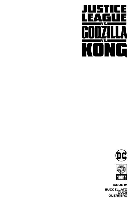 Justice League vs. Godzilla vs. Kong (2023 DC) #1 (Of 7) Cvr D Blank Card Stock Variant Comic Books published by Dc Comics
