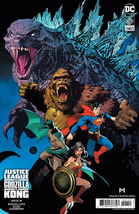Justice League vs. Godzilla vs. Kong (2023 DC) #1 (Of 7) Cvr H Inc 1:25 Dan Mora Card Stock Incentive Variant Comic Books published by Dc Comics