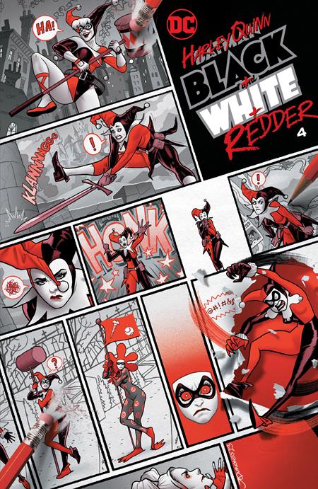 Harley Quinn Black White Redder (2023 DC) #4 (Of 6) Cvr A Joe Quinones Comic Books published by Dc Comics