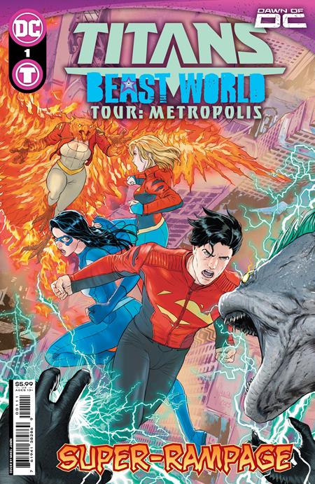 Titans Beast World Tour Metropolis (2023 DC) #1 (One Shot) Cvr A Mikel Janin Comic Books published by Dc Comics