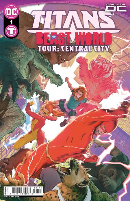 Titans Beast World Tour Central City (2023 DC) #1 (One Shot) Cvr A Mikel Janin Comic Books published by Dc Comics