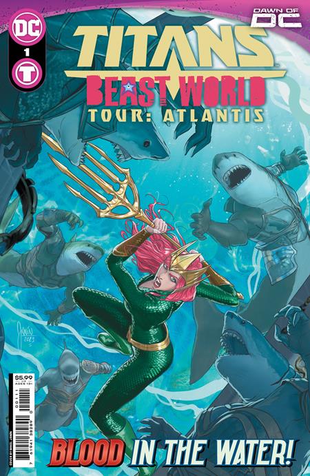 Titans Beast World Tour Atlantis (2023 DC) #1 (One Shot) Cvr A Mikel Janin Comic Books published by Dc Comics
