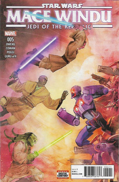 Star Wars Mace Windu Jedi of the Republic (2017 Marvel) #5 Comic Books published by Marvel Comics