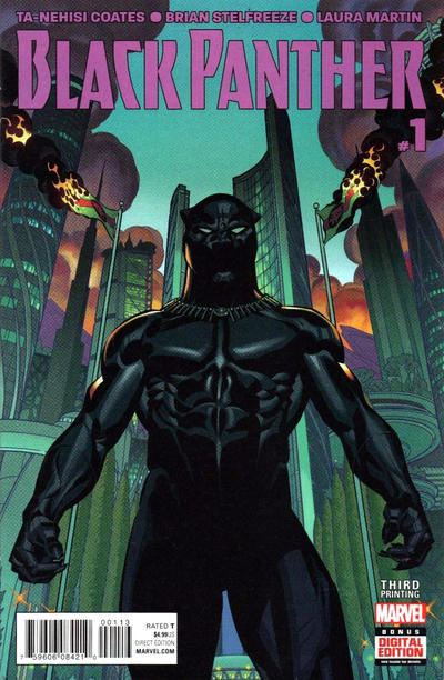 Black Panther (2016 Marvel) (5th Series) #1 Third Printing (VF) Comic Books published by Marvel Comics