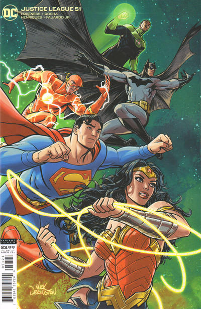 Justice League (2018 Dc) (3rd Series) #51 Nick Derington Variant Cover (NM) Comic Books published by Dc Comics