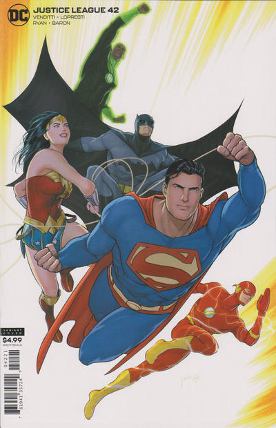 Justice League (2018 Dc) (3rd Series) #42 Card Stock Mikel Janin Variant Cover Comic Books published by Dc Comics