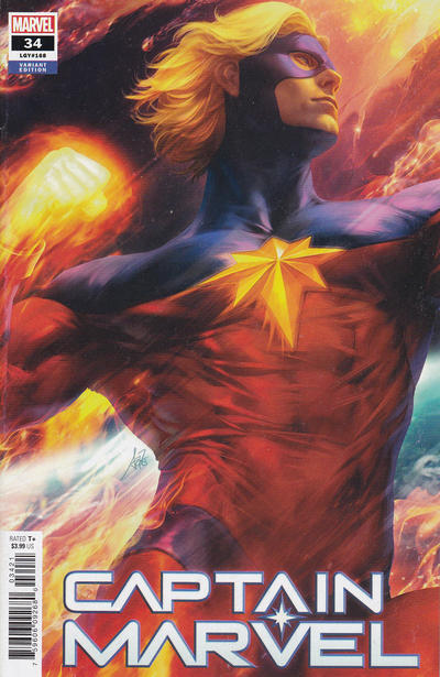 Captain Marvel (2018 11th Series) #34 Artgerm Teaser Variant Comic Books published by Marvel Comics