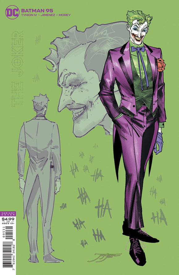 Batman (2016 Dc) (3rd Series) #95 1:25 Incentive Jorge Jimenez Joker Card Stock Variant (NM) Comic Books published by Dc Comics