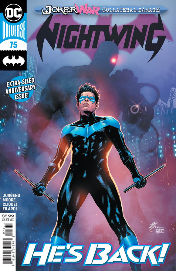 Nightwing (2016 Dc) (3rd Series) #75 Cvr A Travis Moore (Joker War) (NM) Comic Books published by Dc Comics