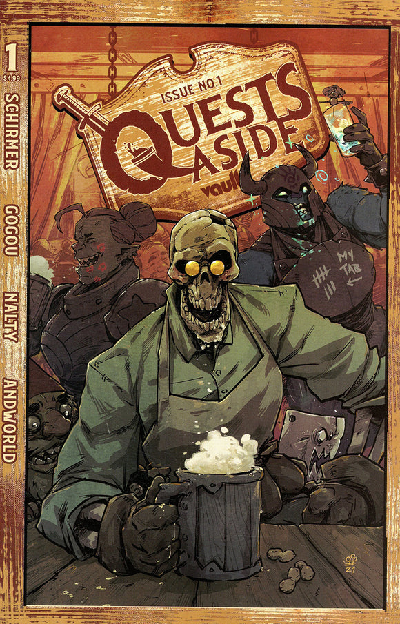 Quests Aside (2022 Vault) #1 Cvr B Dialynas Comic Books published by Vault Comics