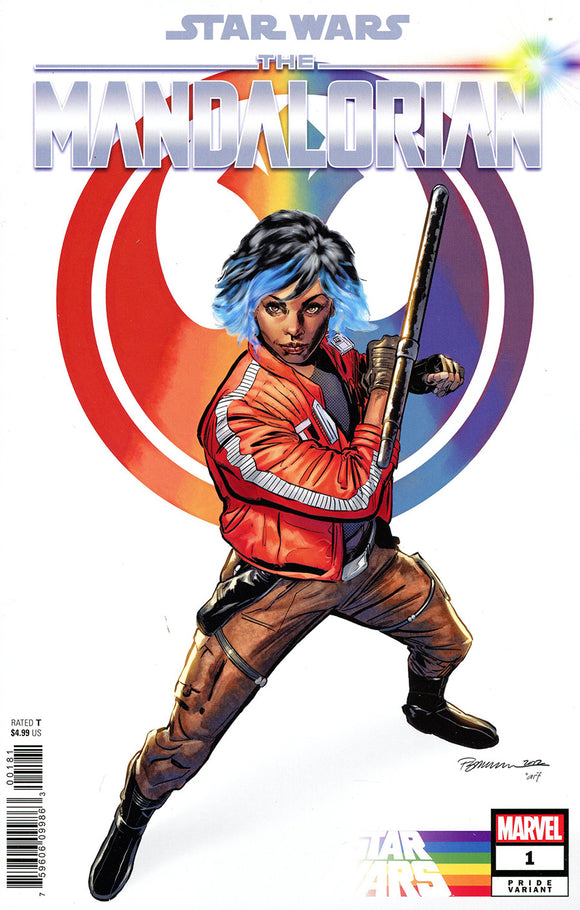 Star Wars the Mandalorian (2022 Marvel) #1 Jimenez Pride Variant Comic Books published by Marvel Comics