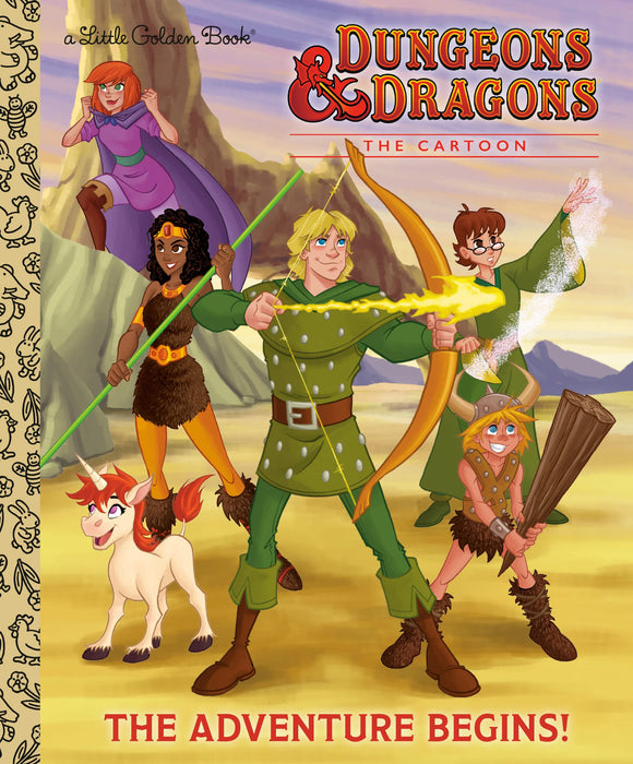 Dungeons & Dragons Adventure Begins Little Golden Book Graphic Novels published by Golden Books